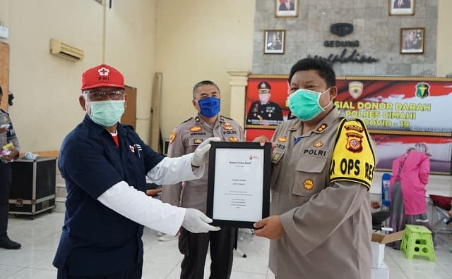 Polres Cimahi Gelar Donor Darah