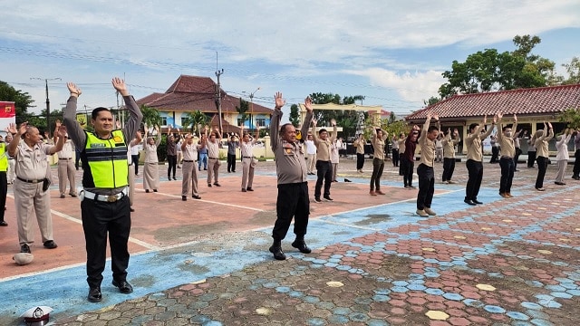 Giat Polres Majalengka Minimalisir Penyebaran Virus Corona