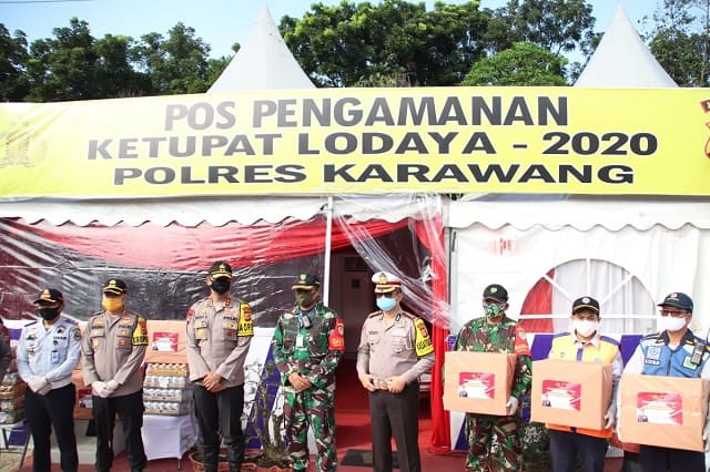 kapolda Jabar Tinjau Pos Pengamanan Operasi Ketupat 2020