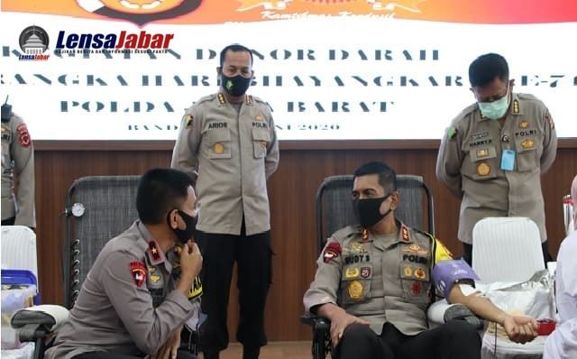 Hari Bhayangkara Ke-74, Polda Jabar, Donor darah