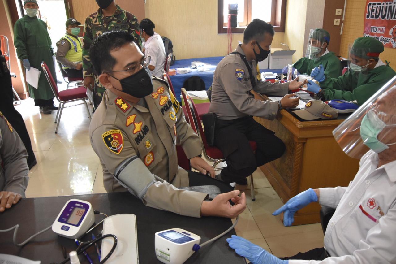 HUT Bhayangkara, Polres bogor, Donor darah