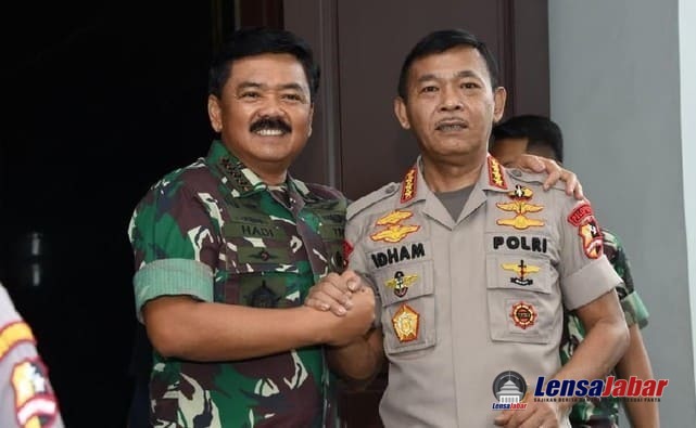 HUT RI Ke-75, Kapolri, Panglima TNI, Jenderal Pol. Idham Azis, Marsekal Hadi Tjahjanto