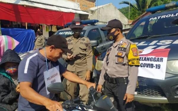 Ops Yustisi Stasioner dan Mobile di Wilayah Hukum Nanggung Berjalan Kondusif