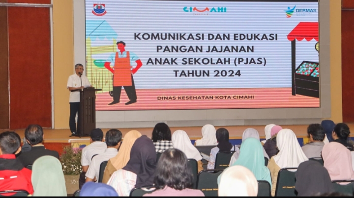 Dinkes Kota Cimahi, Sosialisasi PJAS, Jajanan Anak Sekolah, Keamanan Pangan, Mutu Gizi